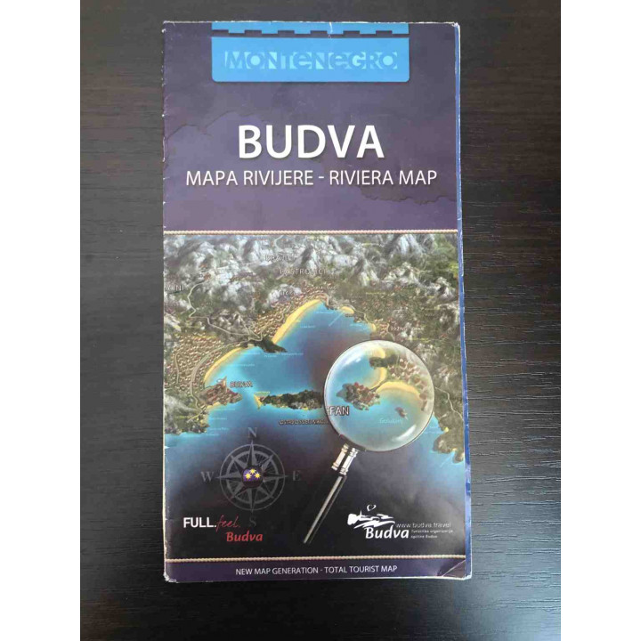 Карта города Будва (Budva mapa rivijere)