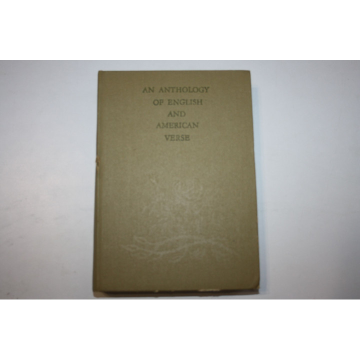An Anthology of English and American verse (Антология английской и американской поэзии). 1972 г.