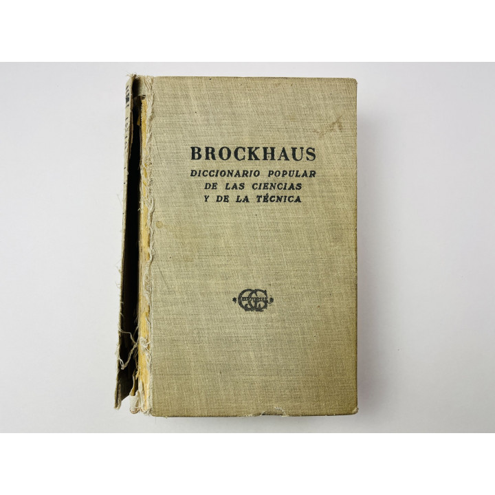 Brockhaus. Diccionario Popular De Las Ciencias y De La Tecnica (Брокгауз. Словарь науки). 1948