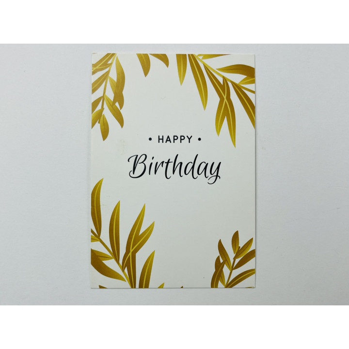 Happy Birthday (С днем рождения). Мини-открытка (Подарочная карточка). 2020