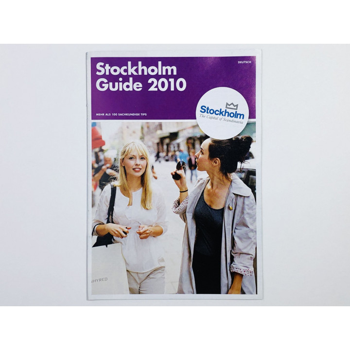 Stockholm Guide (Путеводитель по Стокгольму). Карта города. Брошюра. 2010