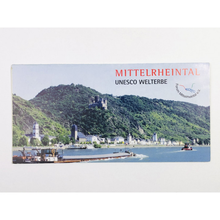 Mittelrheintal UNESCO Welterbe (Долина Среднего Рейна, объект ЮНЕСКО). Буклет. Карта долины. 2002