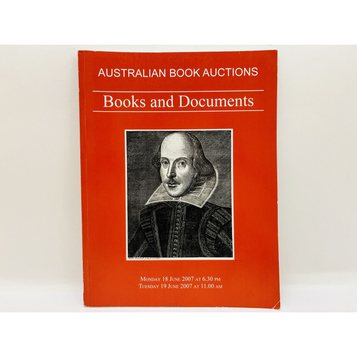 Australian Book Auctions: Rare Books and Manuscripts [Редкие книги]. Мельбурн, 18-19 июня 2007