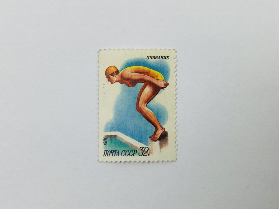 Спорт. Плавание. Спорт. СССР. 1981. Загорский: 5135. Чист **. MNH