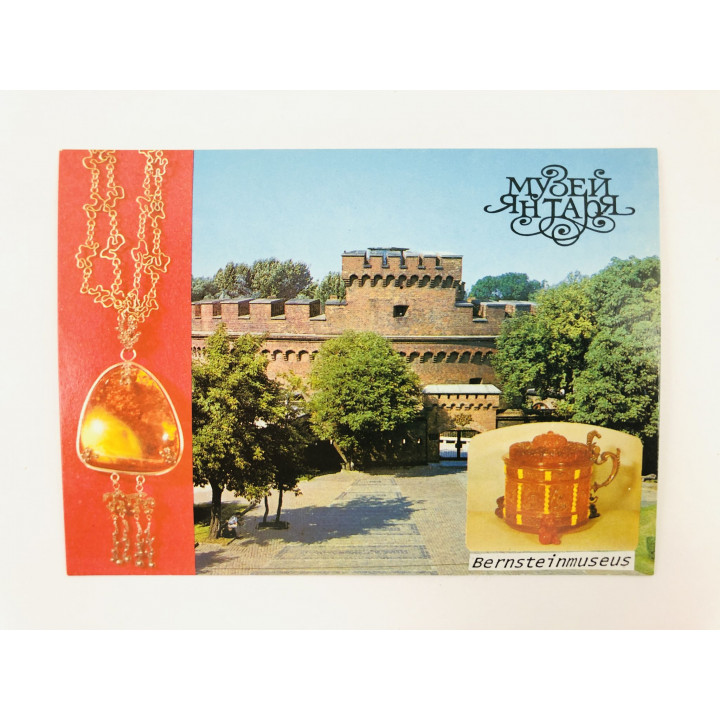 Калининград. Музей янтаря. Bernsteinmuseus. Открытка. Чистая. Веселов Н. 1989 г.